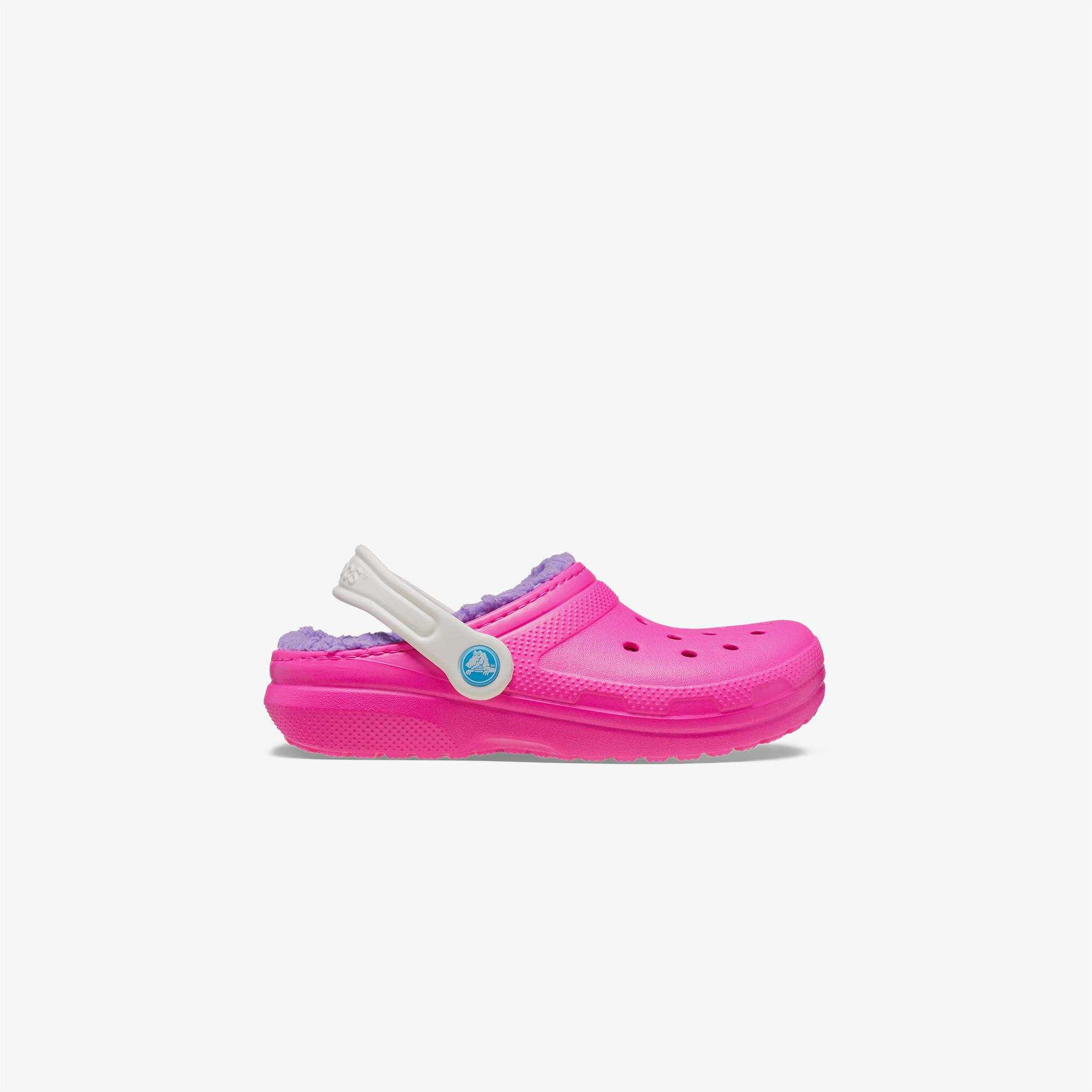 Crocs Classic Lined Clog T Çocuk Pembe Terlik
