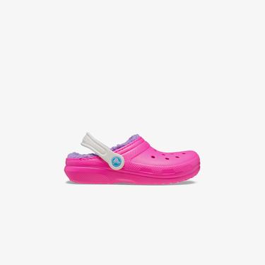  Crocs Classic Lined Clog T Çocuk Pembe Terlik