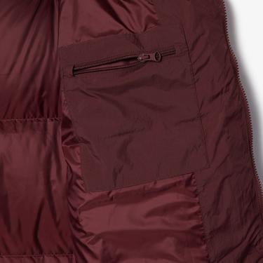  Kadın Oversize Fit Kapüşonlu Bordo Mont