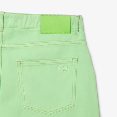  Erkek Straight Fit Denim Yeşil Pantolon