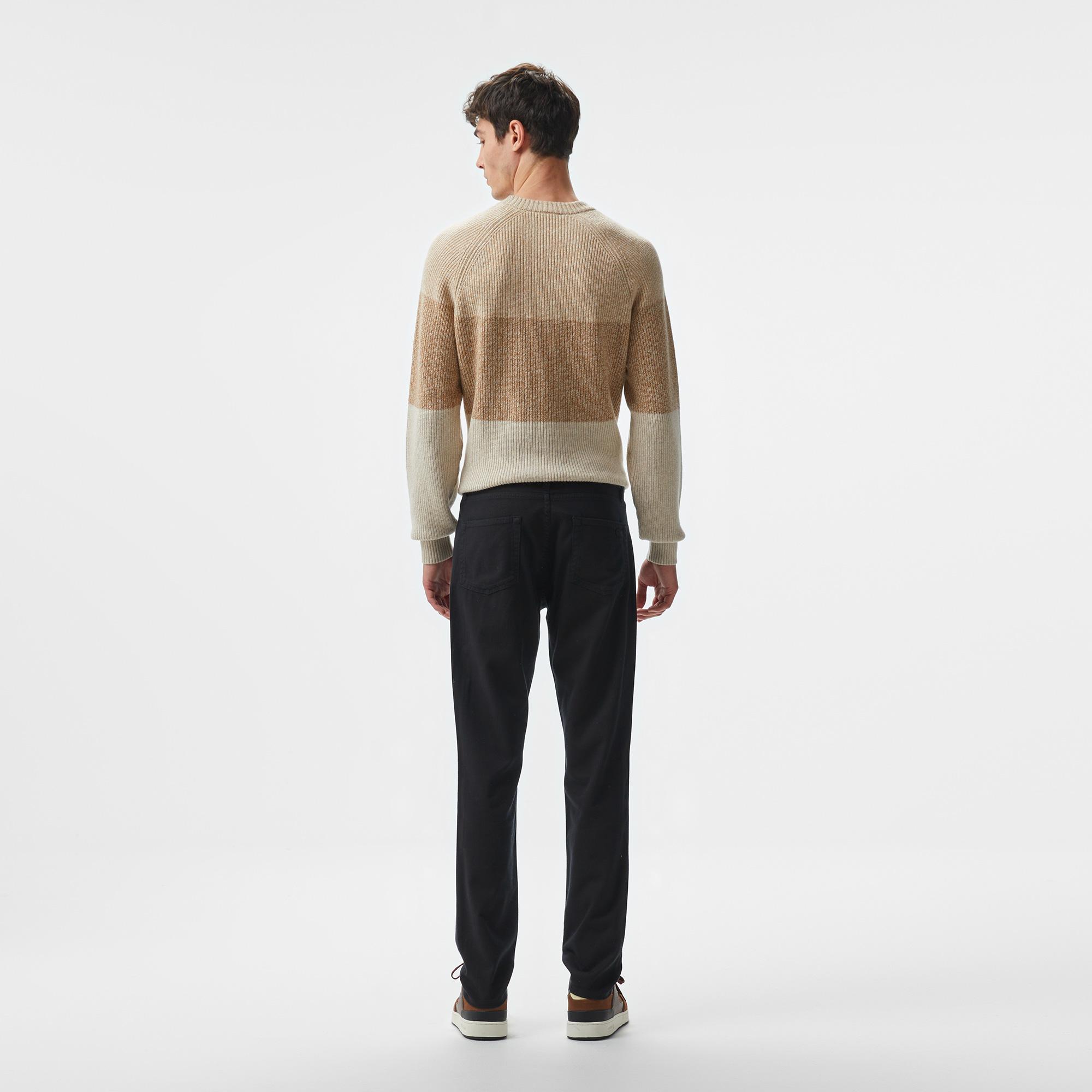 Erkek Regular Fit Casual Siyah Jean Pantolon