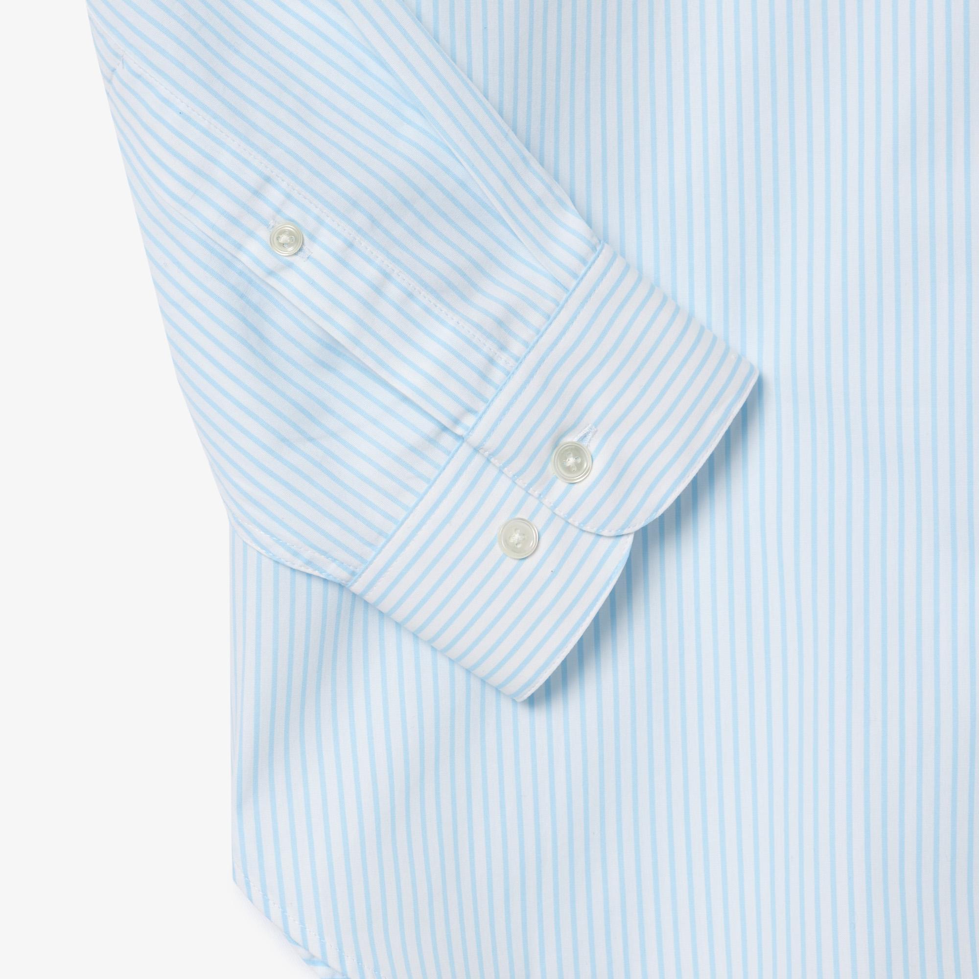 Erkek Relaxed Fit Çizgili Mavi Gömlek