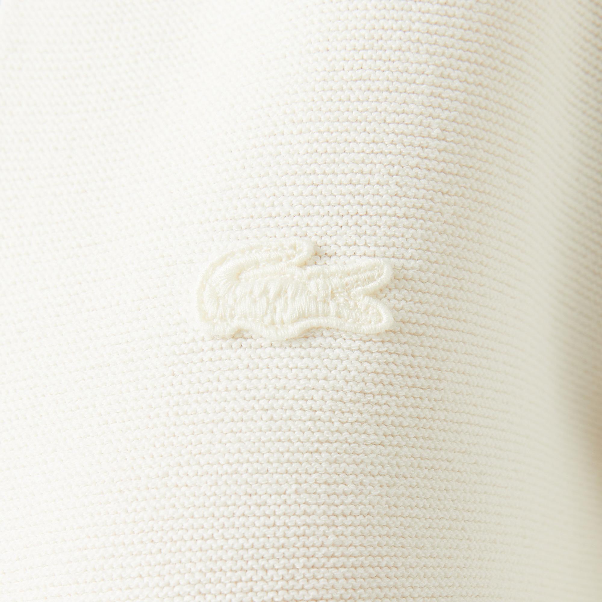 Lacoste Kadın Regular Fit Polo Yaka Krem Triko