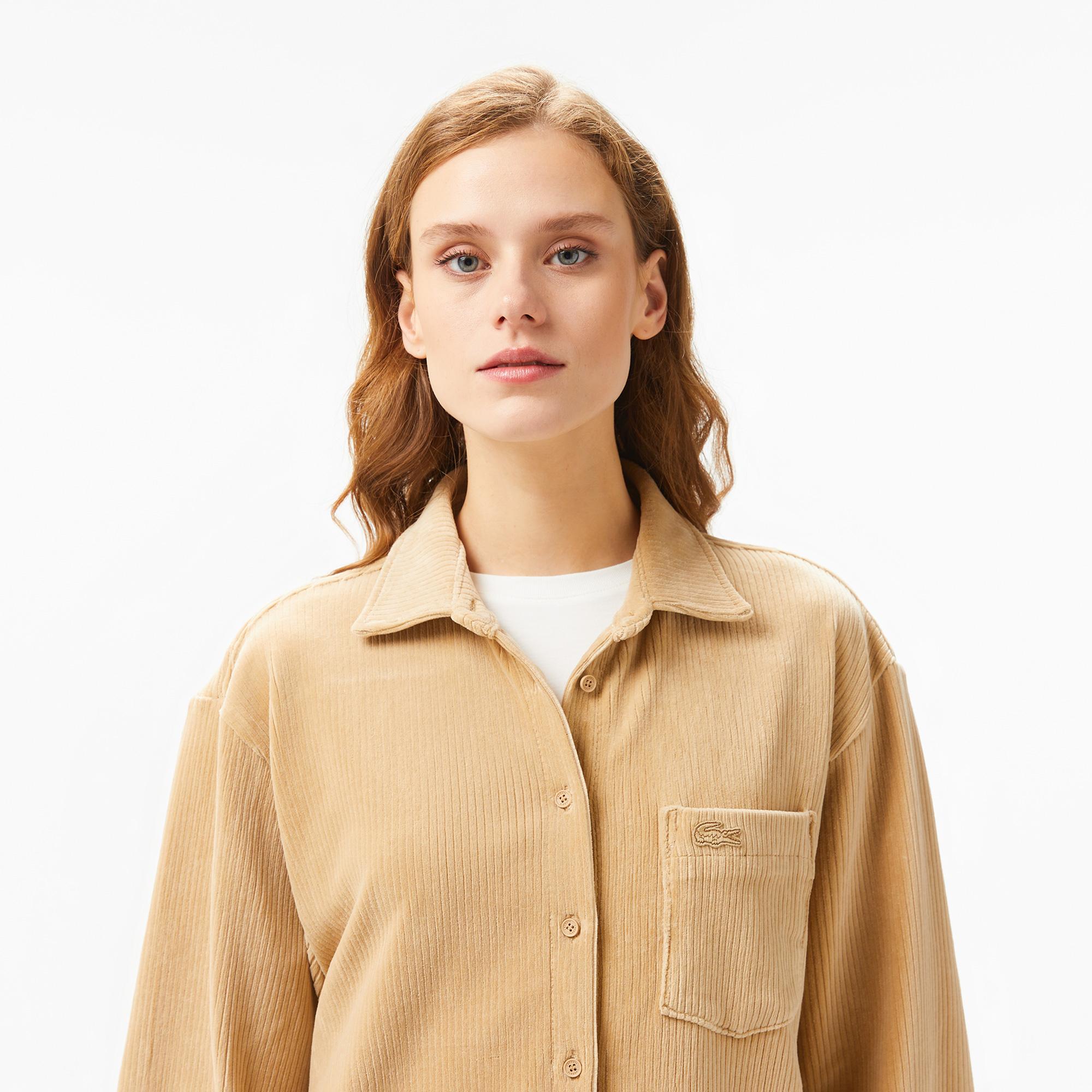 Kadın Loose Fit Kahverengi Gömlek