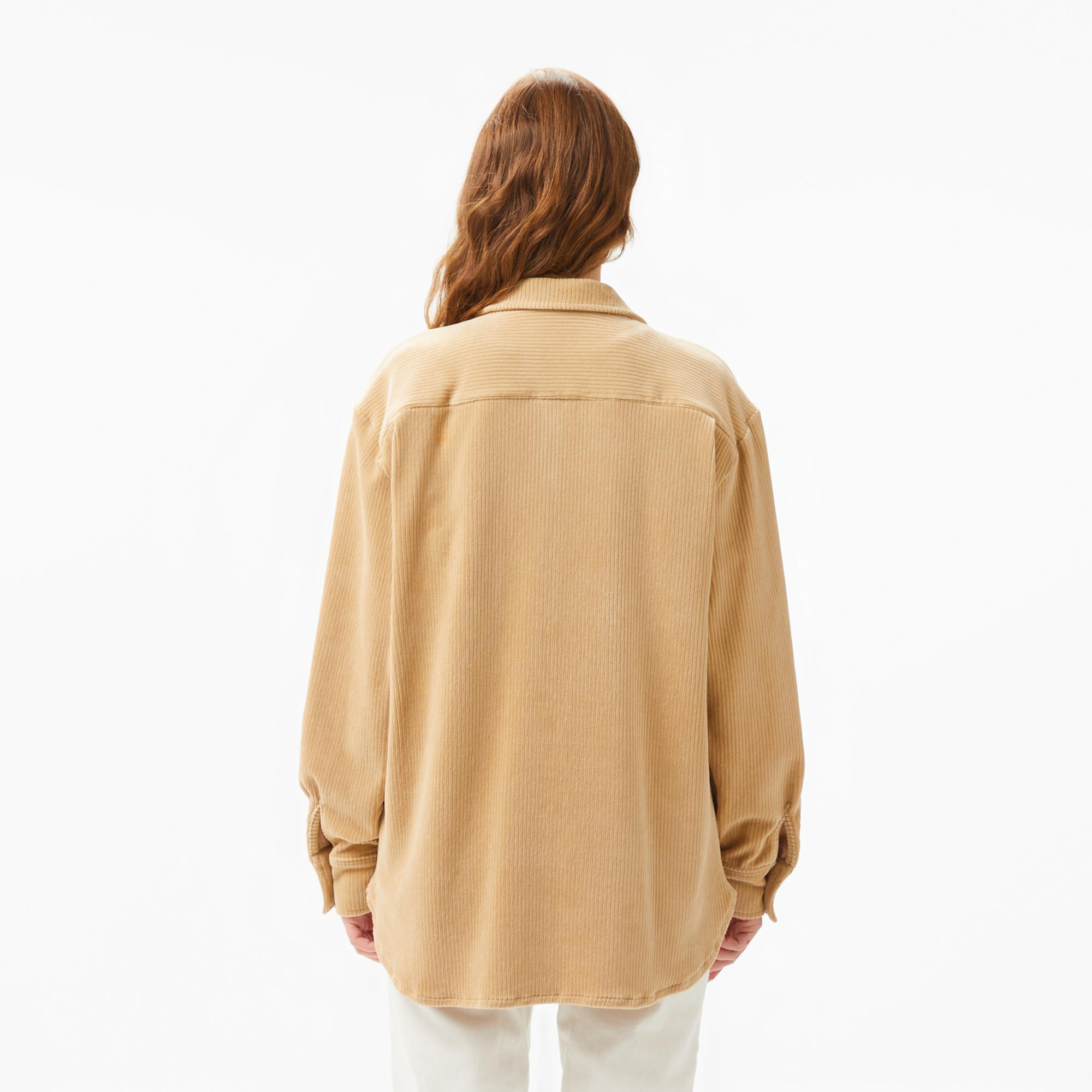 Kadın Loose Fit Kahverengi Gömlek