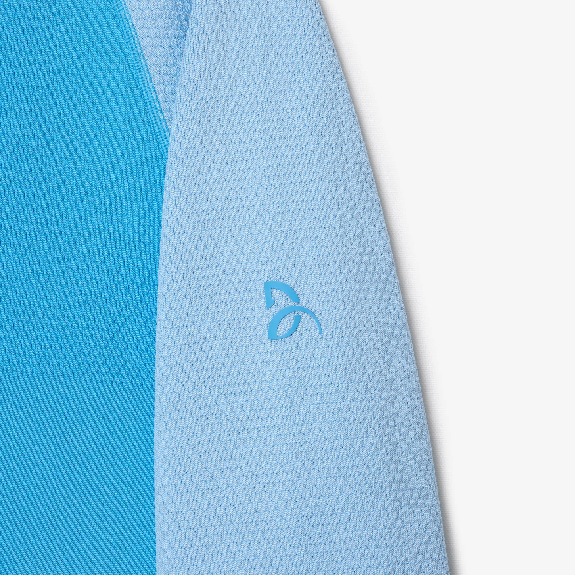 Novak Djokovic Erkek Regular Fit Fermuarlı Renk Bloklu Mavi Sweatshirt