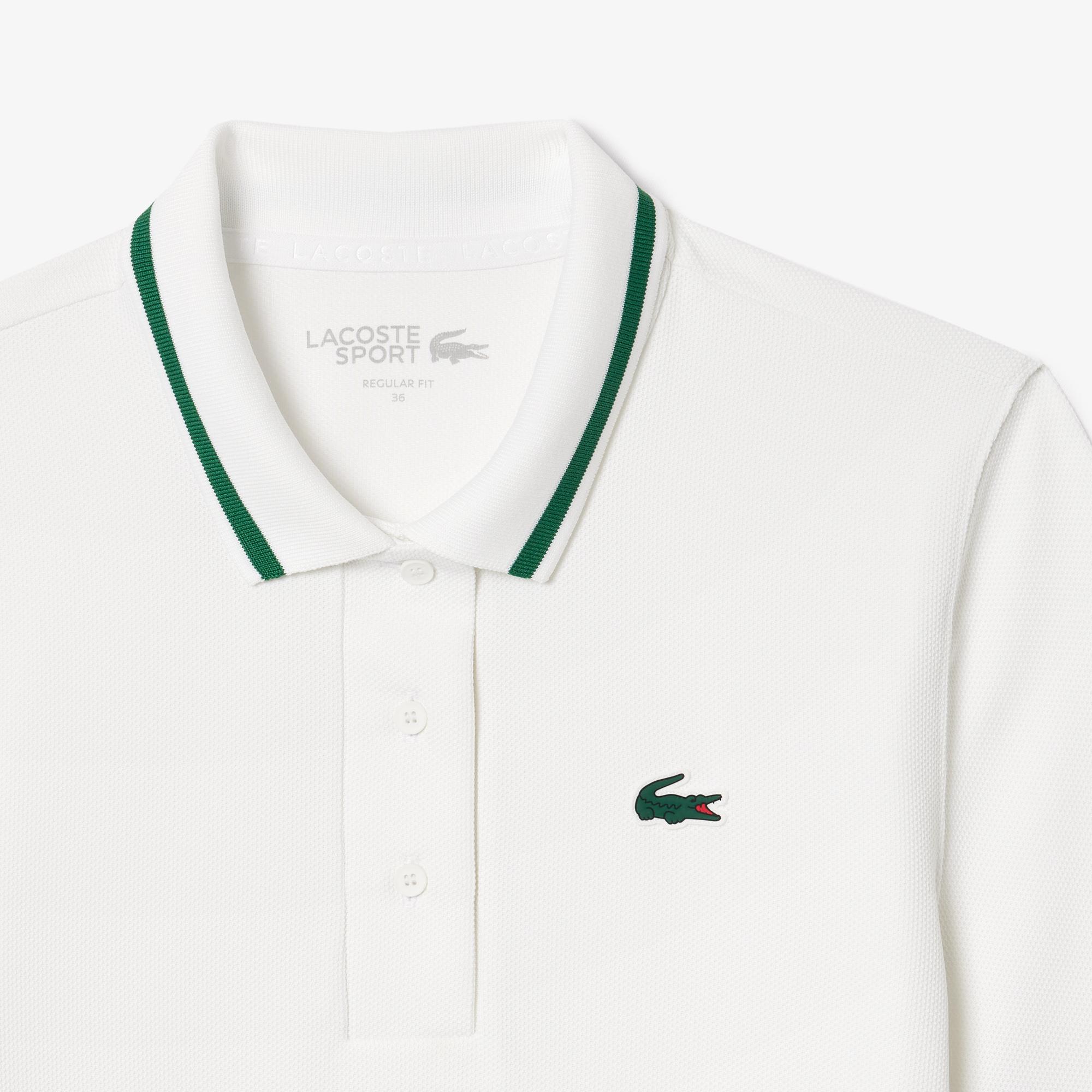 Lacoste Pique Sport Kadın Beyaz Tenis Polo T-Shirt