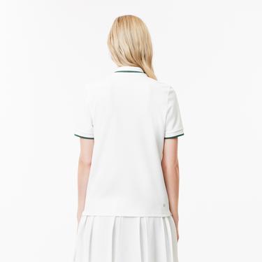  Kadın Regular Fit Beyaz Polo