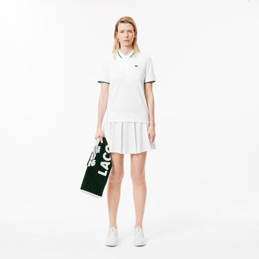  Kadın Regular Fit Beyaz Polo