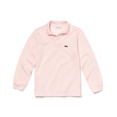  Lacoste Erkek Çocuk Regular Fit Uzun Kollu Pembe Polo