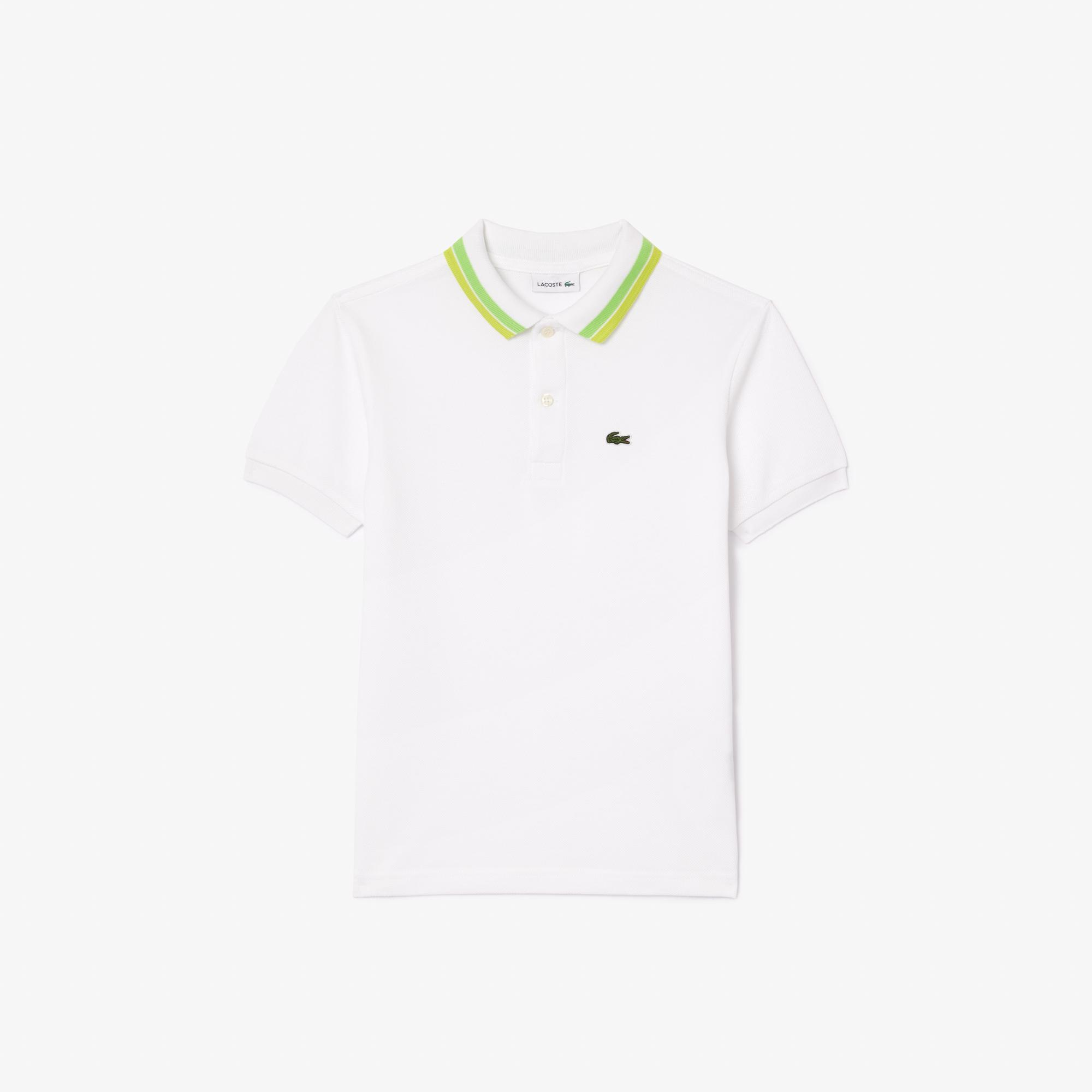 Erkek Çocuk Kısa Kollu Beyaz Polo