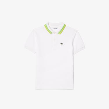  Erkek Çocuk Kısa Kollu Beyaz Polo