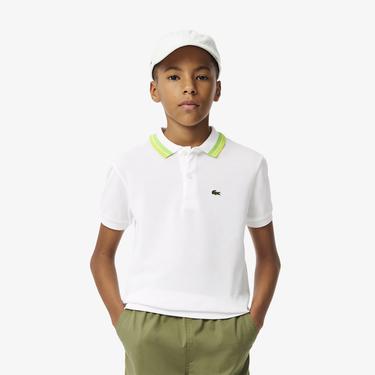  Erkek Çocuk Kısa Kollu Beyaz Polo
