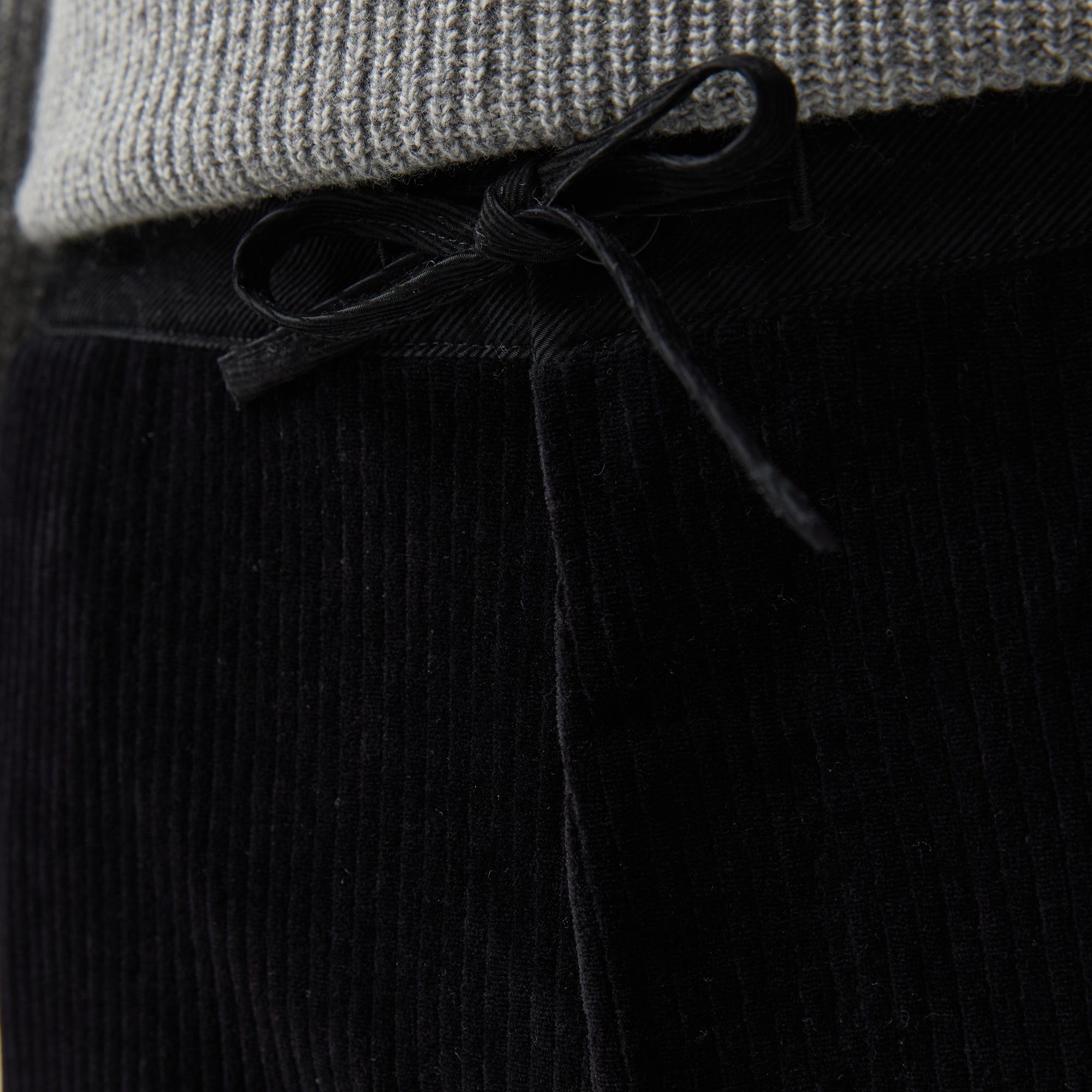 Erkek Tapered Fit Chino Siyah Pantolon