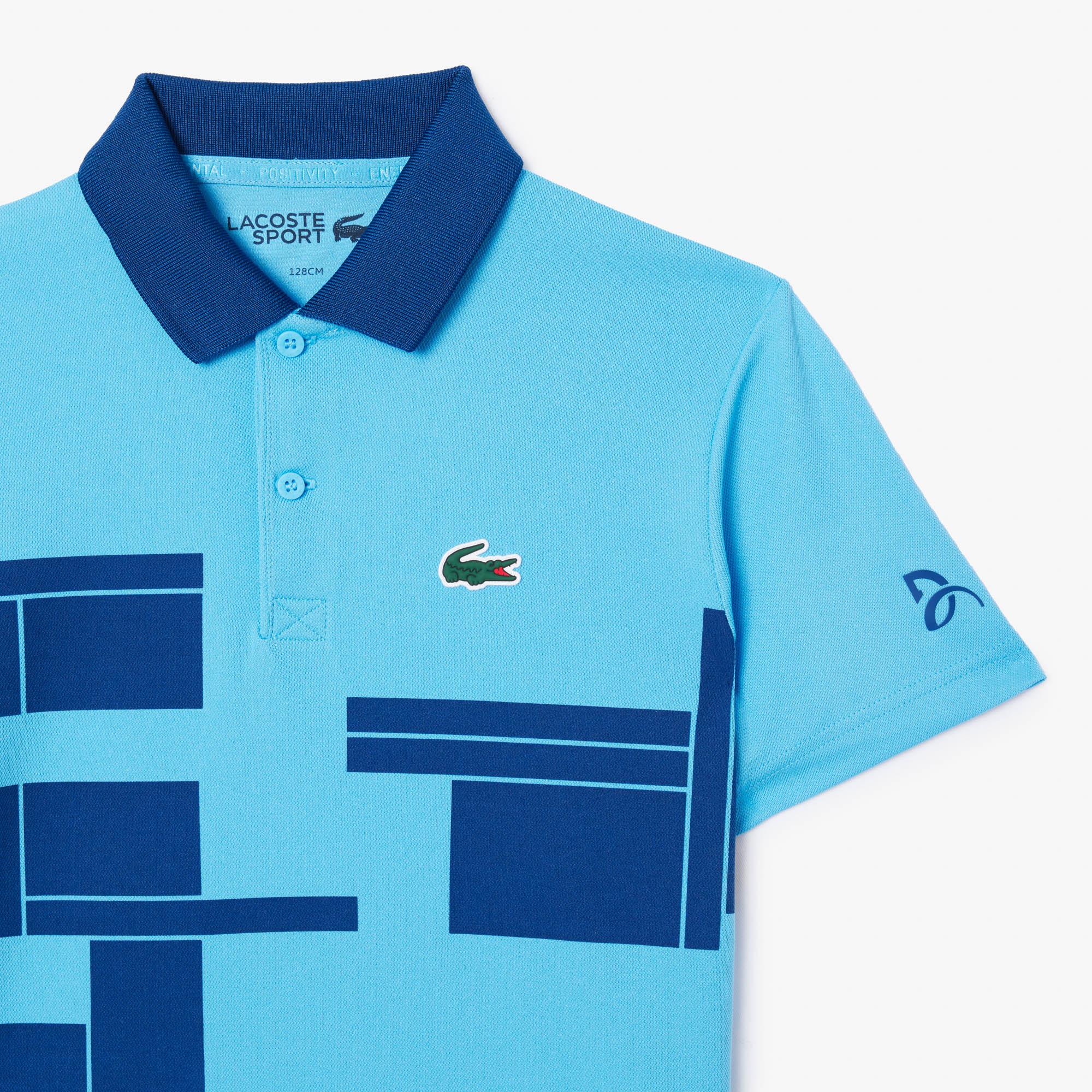 Tenis X Novak Djokovic Erkek Çocuk Baskılı Mavi Polo