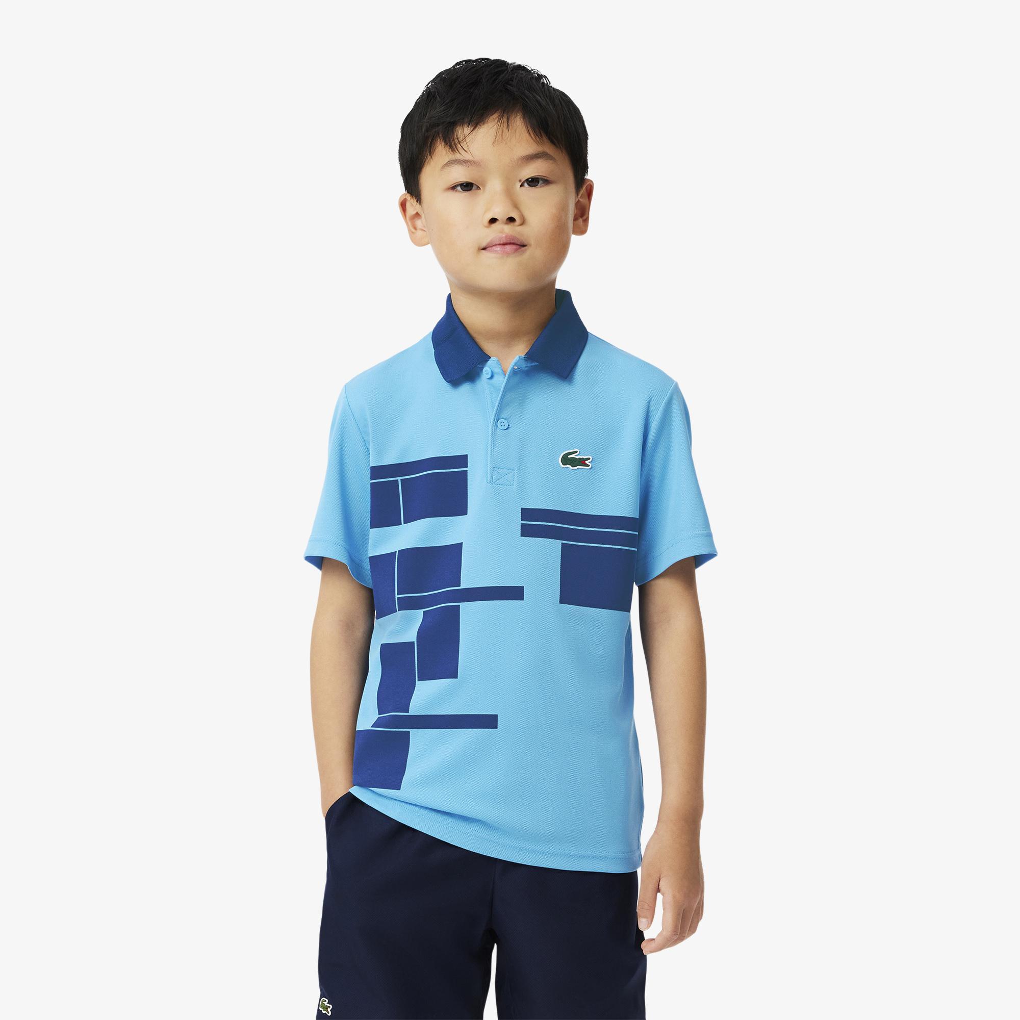 Tenis X Novak Djokovic Erkek Çocuk Baskılı Mavi Polo