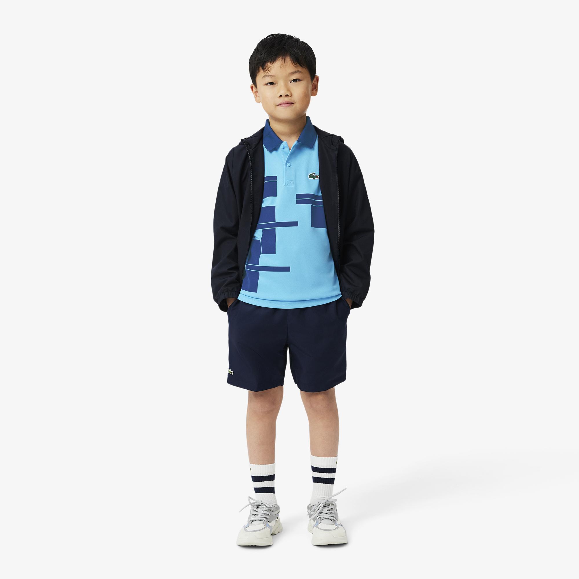 Tenis X Novak Djokovic Erkek Çocuk Baskılı Mavi Polo