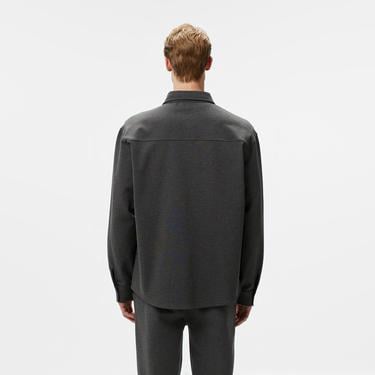  Erkek Relaxed Fit Koyu Gri Gömlek