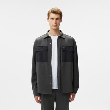  Erkek Relaxed Fit Koyu Gri Gömlek