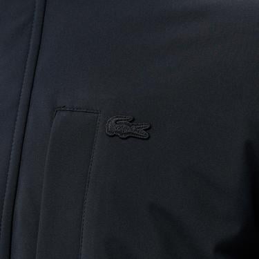  Erkek Regular Fit Kapüşonlu Baskılı Siyah Yağmurluk