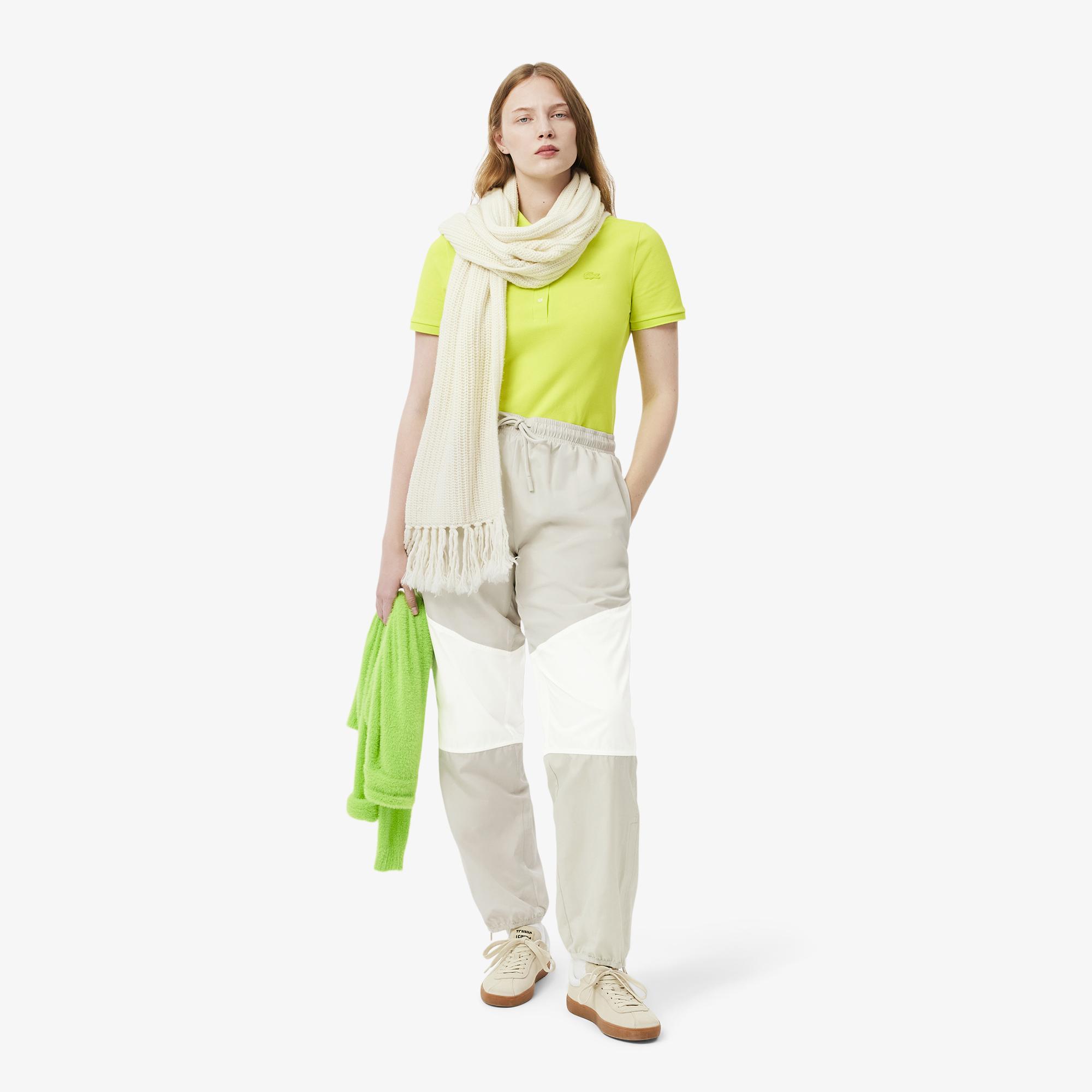 Kadın Straight Fit Renk Bloklu Gri Eşofman Altı