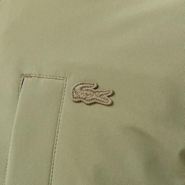  Erkek Regular Fit Kapüşonlu Baskılı Haki Yağmurluk