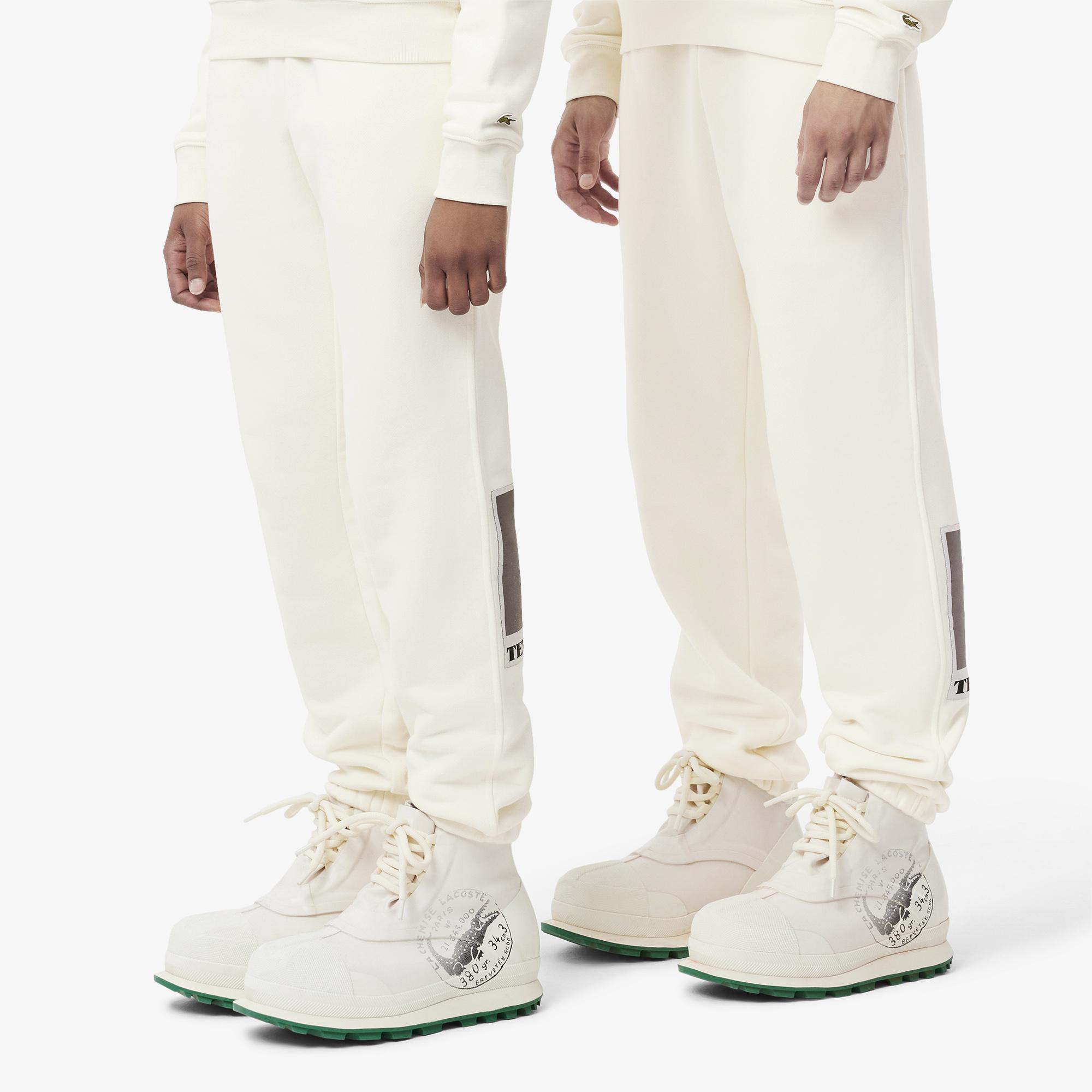 FW24 RUNWAY Unisex Regular Fit Baskılı Beyaz Eşofman Altı