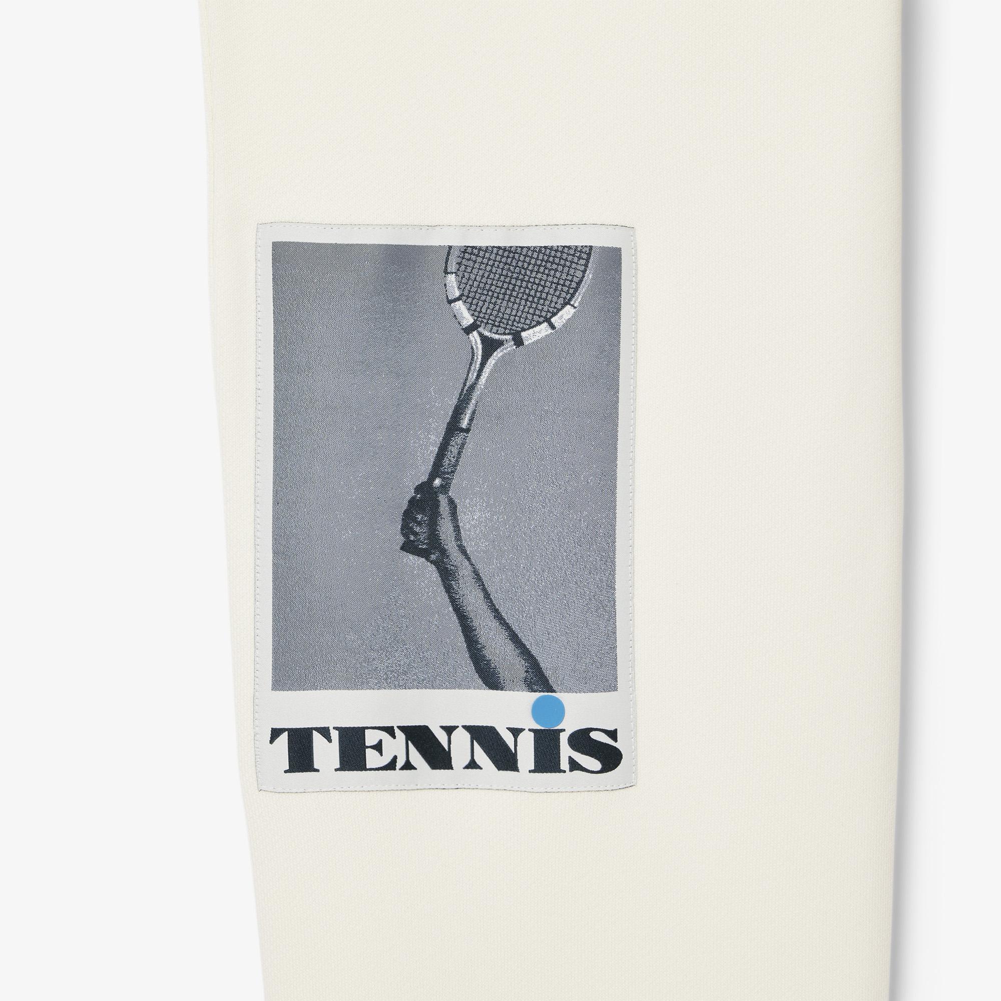 FW24 RUNWAY Unisex Regular Fit Baskılı Beyaz Eşofman Altı