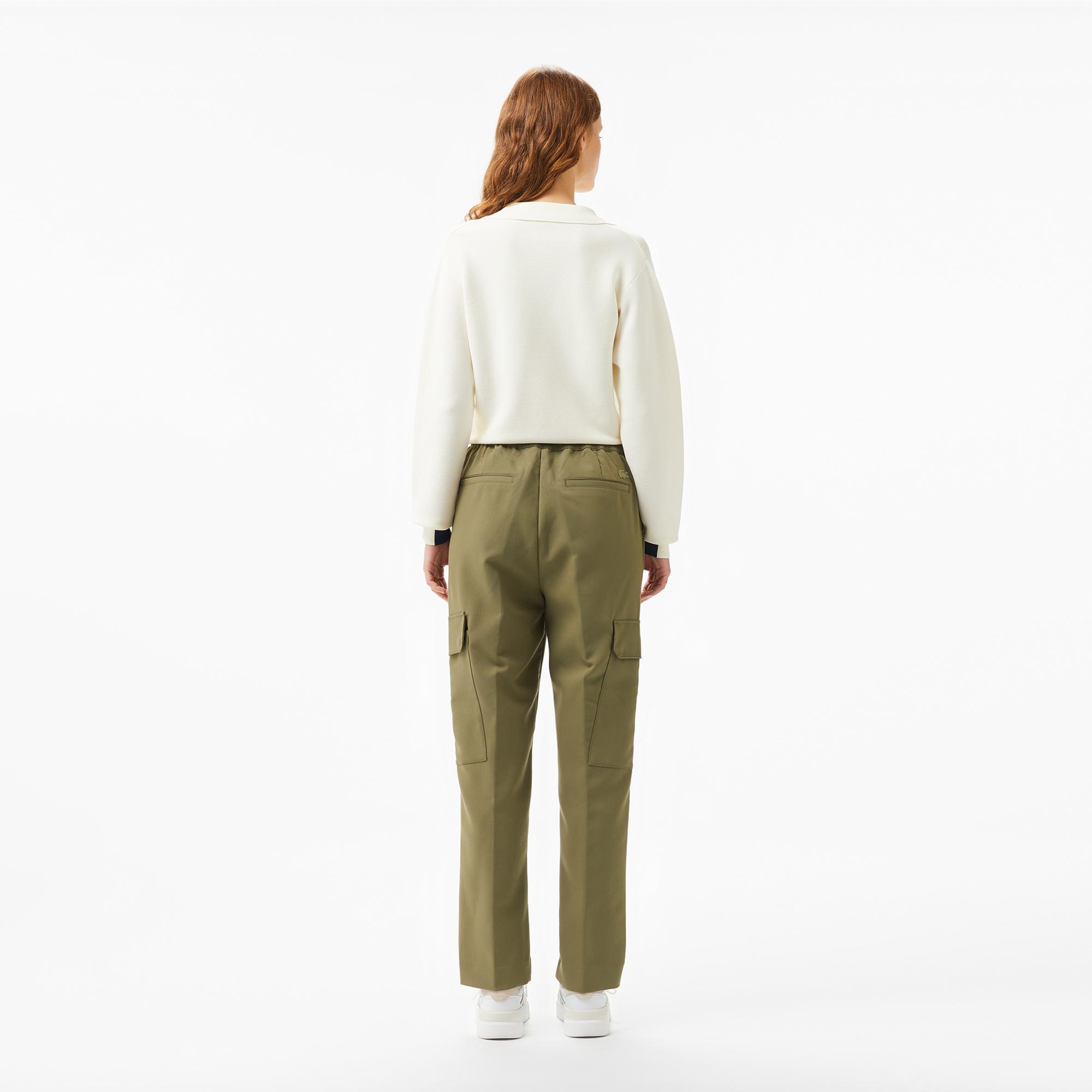 Lacoste Kadın Regular Fit Haki Pantolon