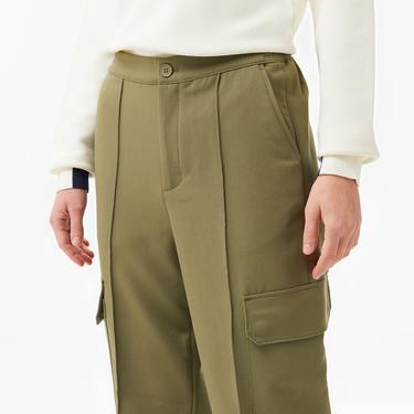  Kadın Regular Fit Haki Pantolon