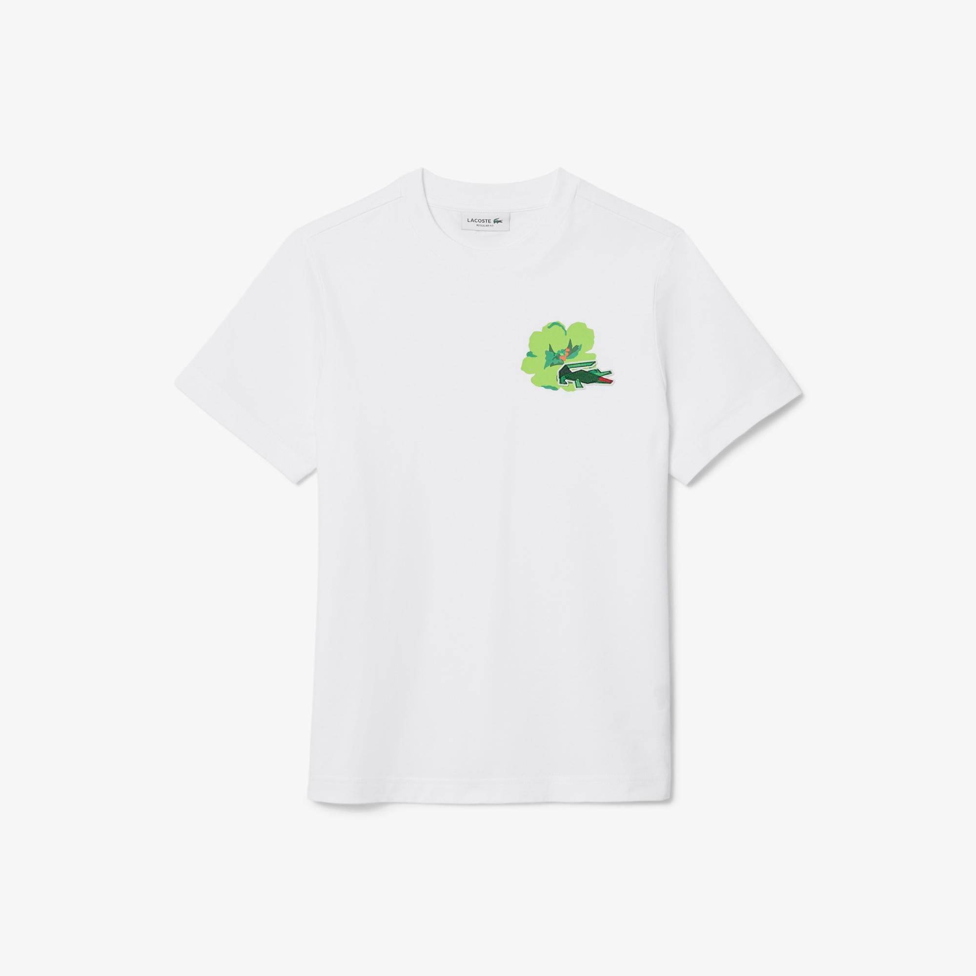 Kadın Regular Fit Bisiklet Yaka Beyaz T-Shirt