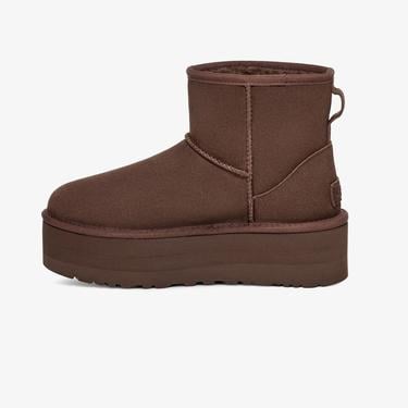  UGG Classic Mini Platform Kadın Koyu Kahverengi Bot