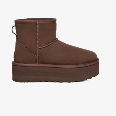  UGG Classic Mini Platform Kadın Koyu Kahverengi Bot
