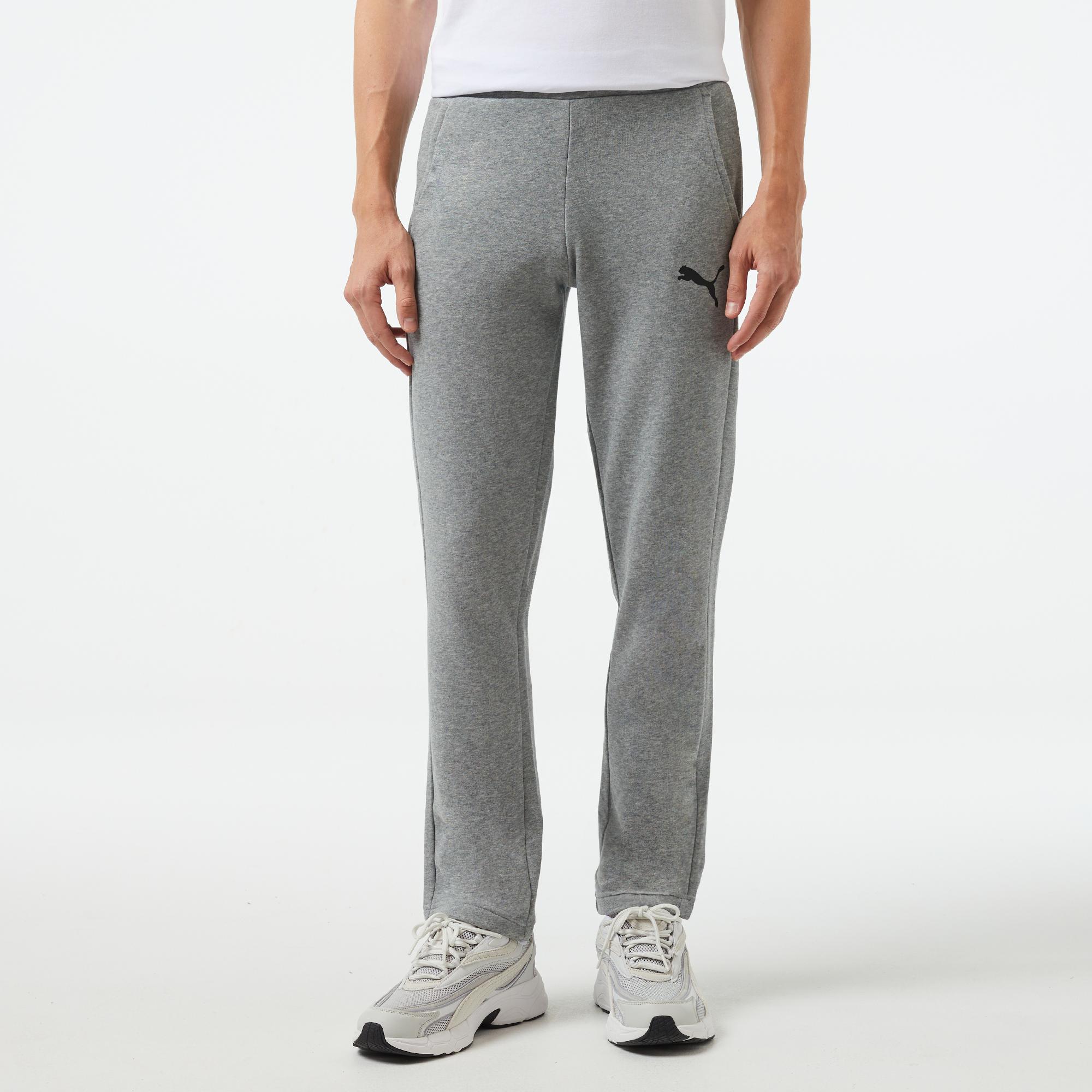 Puma Ess Logo Erkek Gri Eşofman Altı