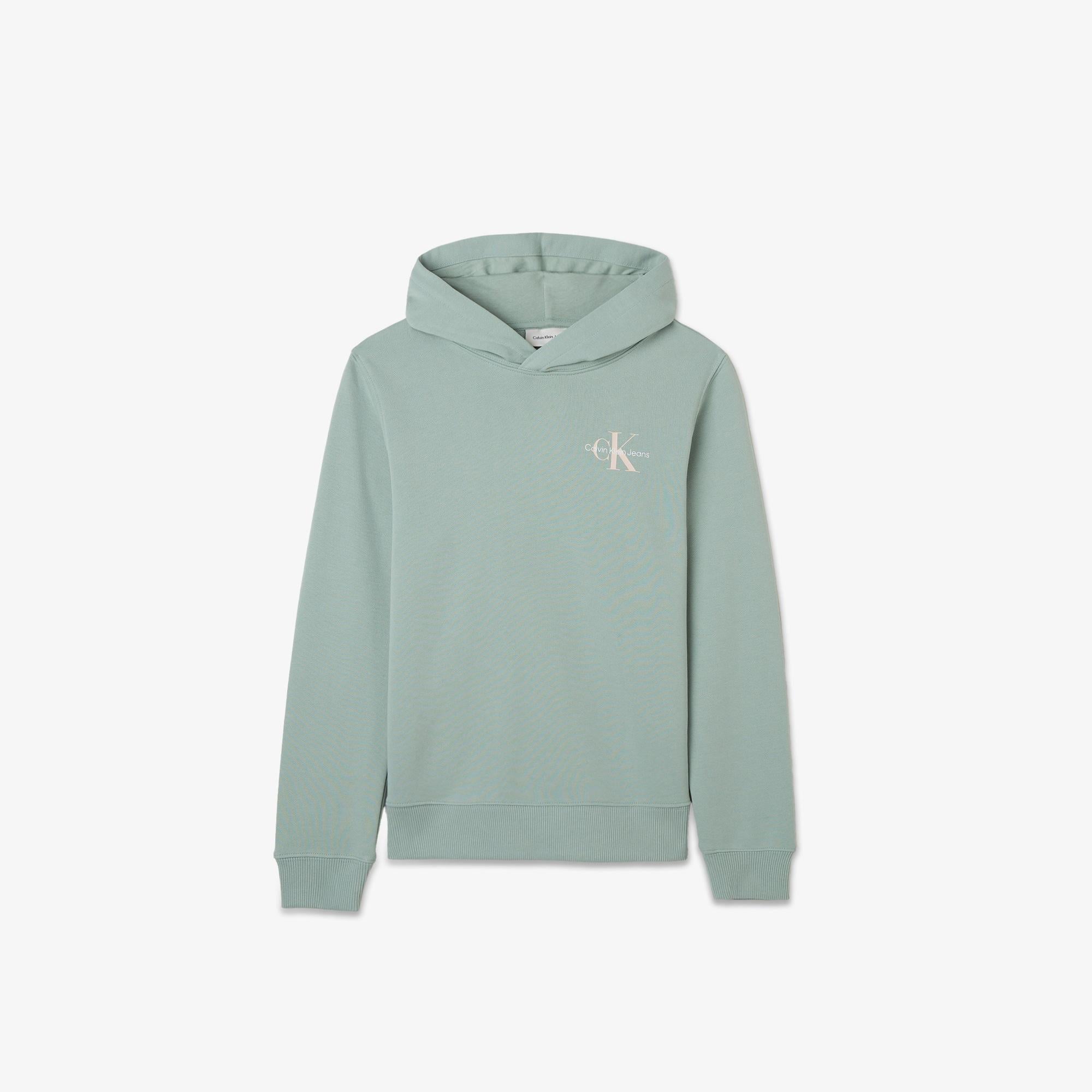 Calvin Klein Jeans Small Monogram Çocuk Yeşil Hoodie
