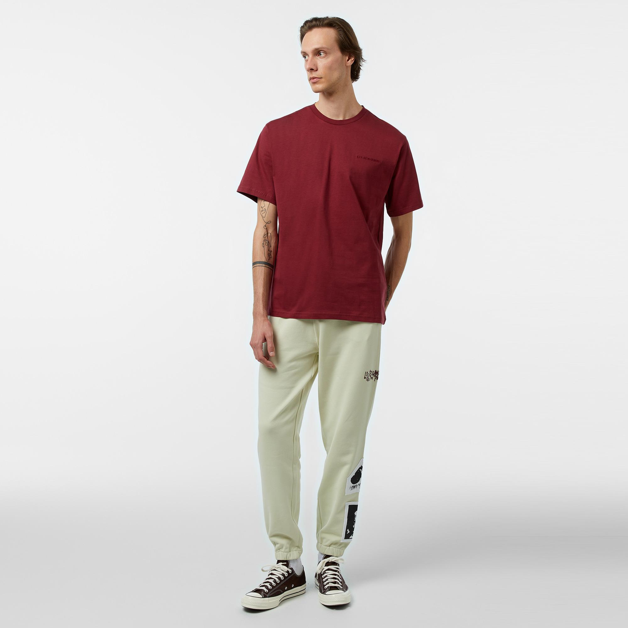 Les Benjamins Sleeve 301 Erkek Bordo T-Shirt