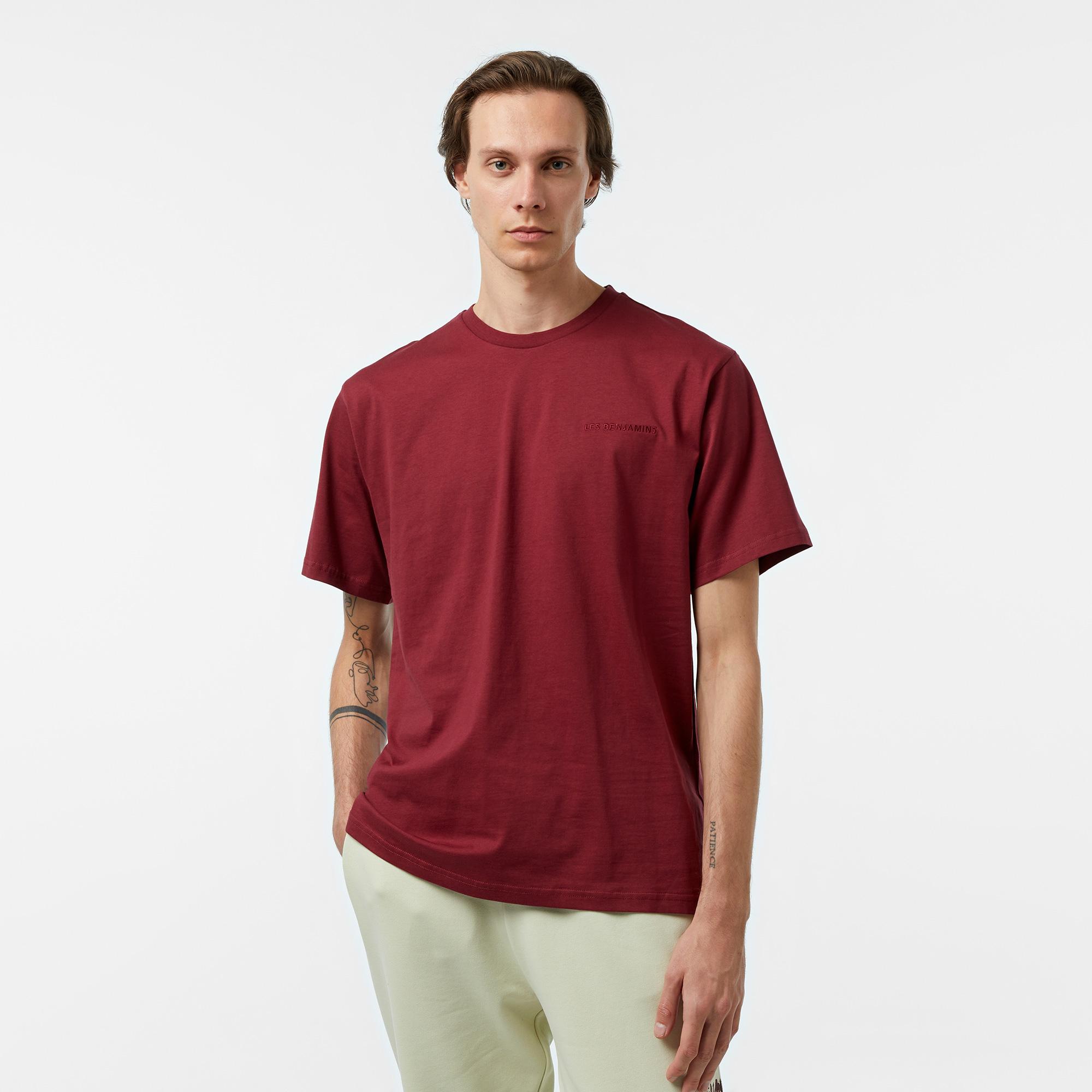 Les Benjamins Sleeve 301 Erkek Bordo T-Shirt