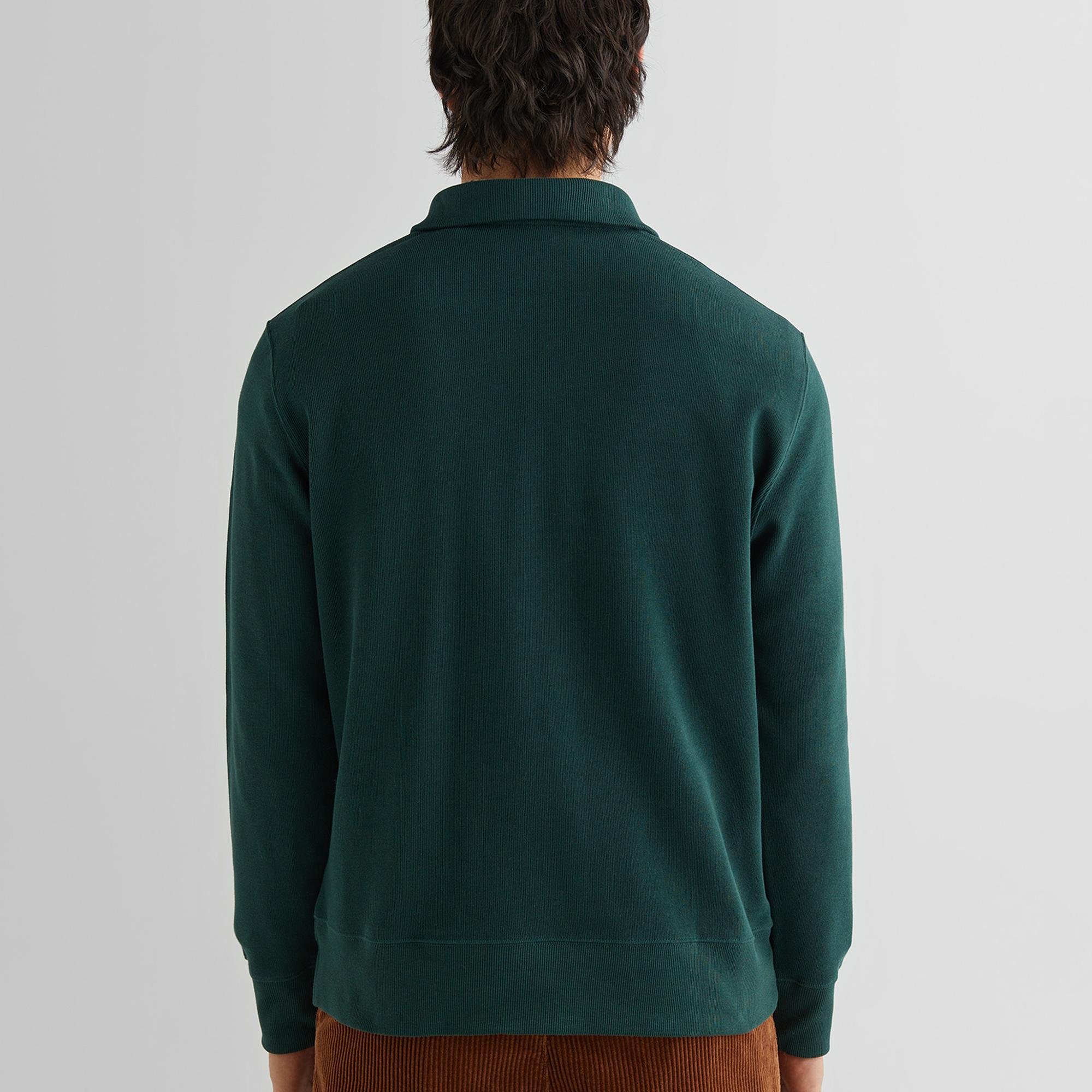 GANT Erkek Yeşil Regular Fit Yarım Fermuarlı Sweatshirt