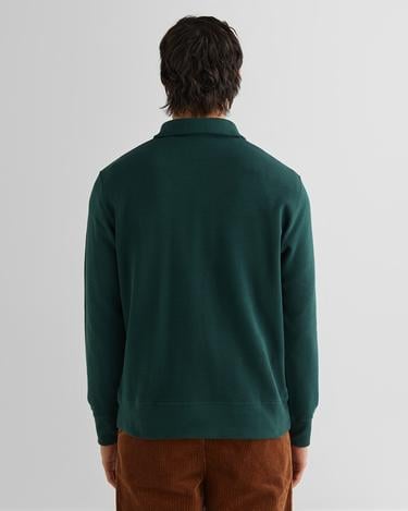  GANT Erkek Yeşil Regular Fit Yarım Fermuarlı Sweatshirt