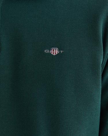  GANT Erkek Yeşil Regular Fit Yarım Fermuarlı Sweatshirt