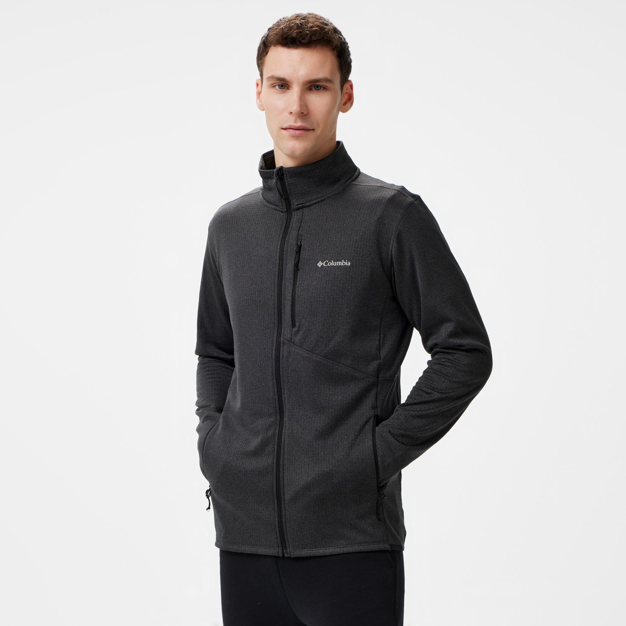 Columbia Park View Full Zip Erkek Koyu Gri Polar