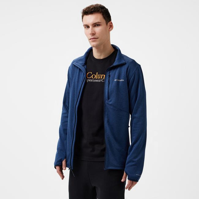  Columbia Park View Full Zip Erkek Lacivert Polar