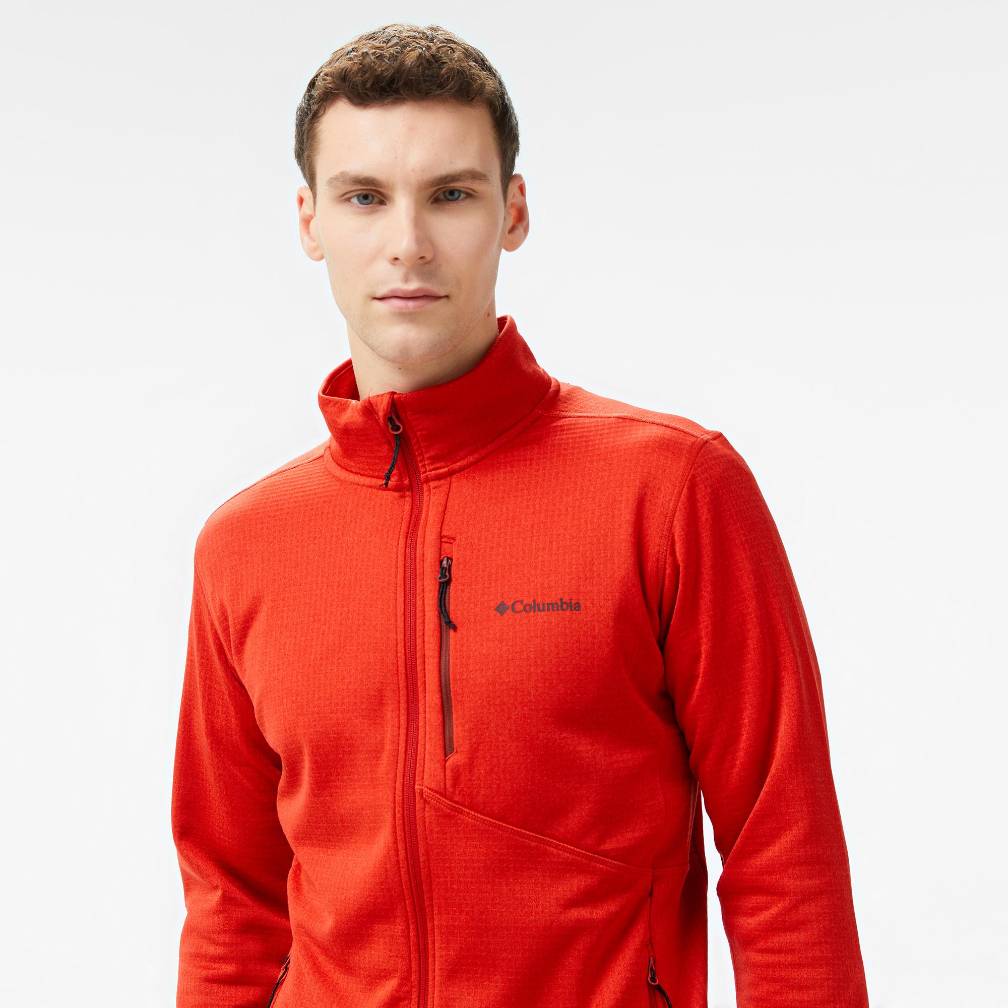 Columbia Park View Full Zip Erkek Kırmızı Polar