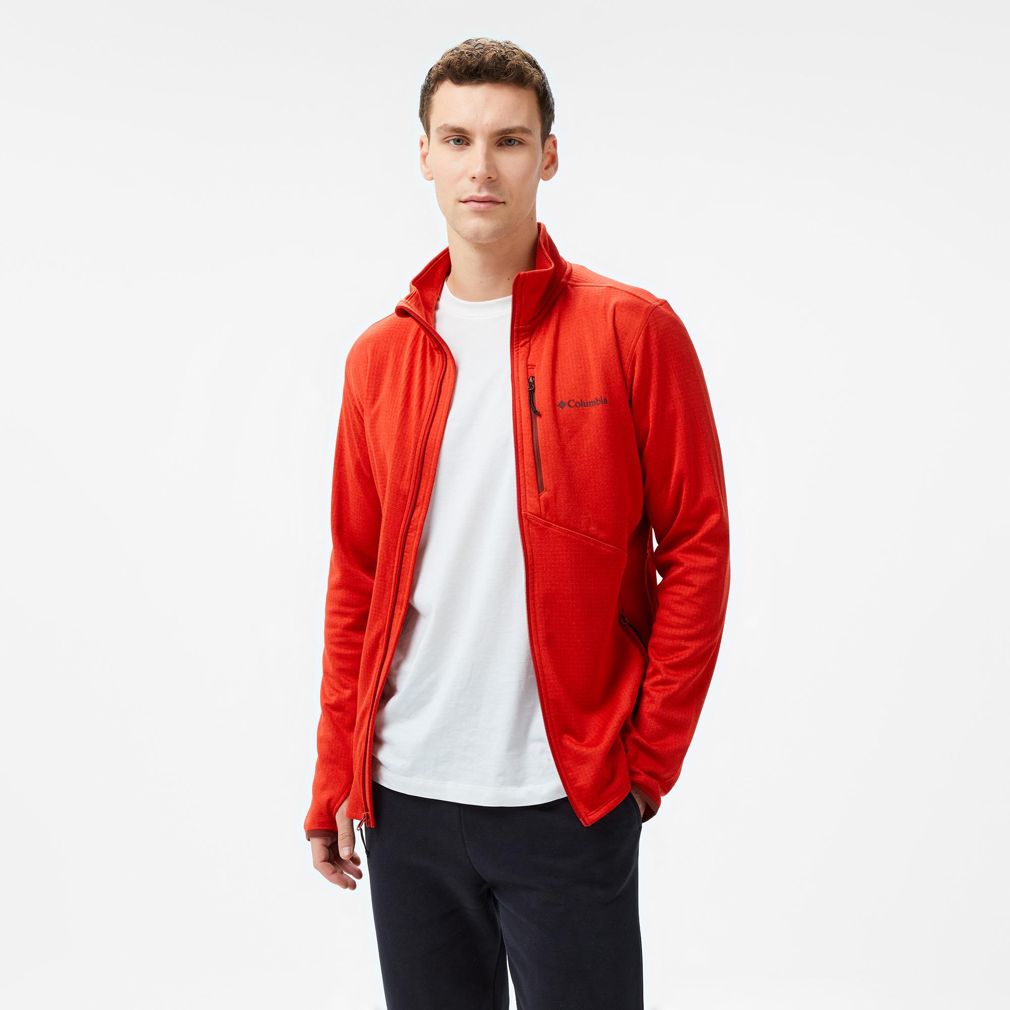 Columbia Park View Full Zip Erkek Kırmızı Polar