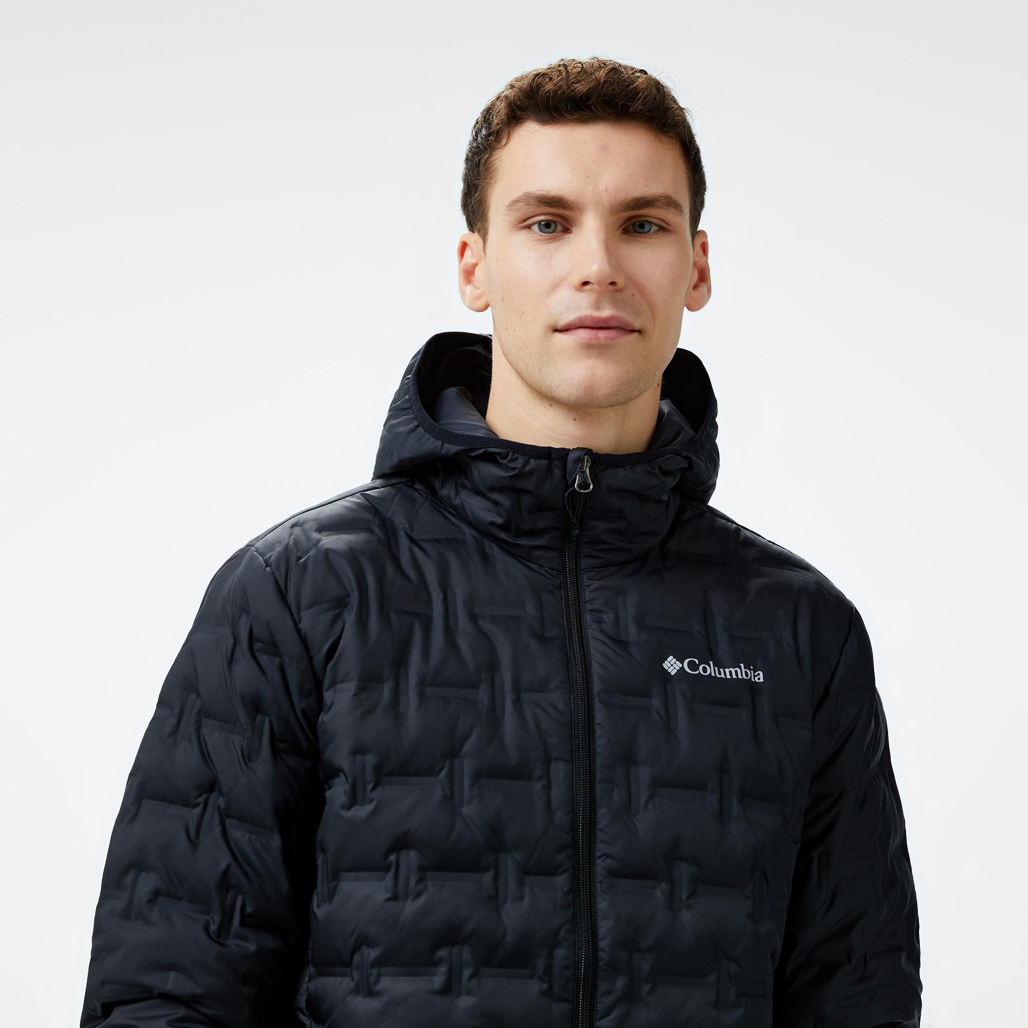 Columbia Delta Ridge Down Hooded Erkek Siyah Mont