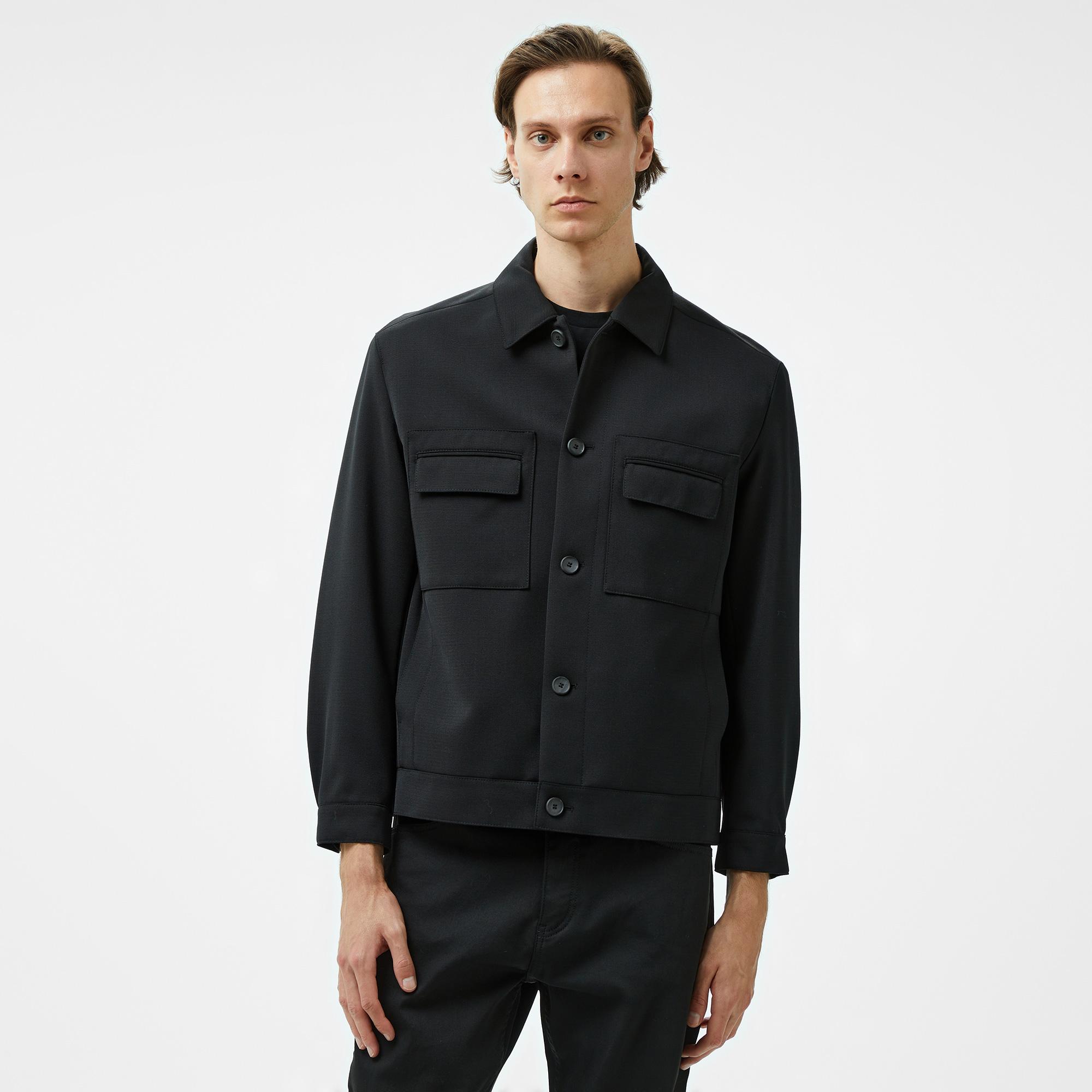 Hugo Juliano243F1 Erkek Siyah Ceket