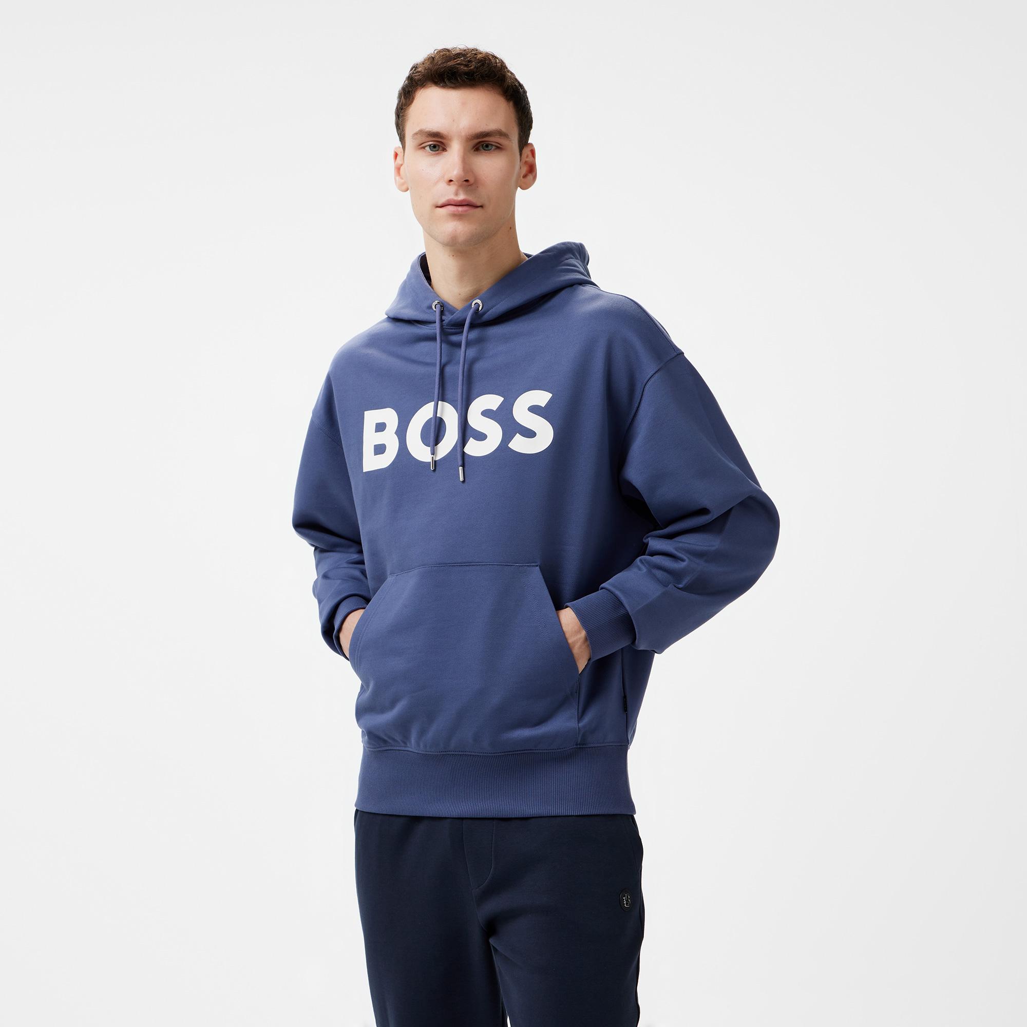 Boss Sullivan 16 Erkek Mavi Sweatshirt