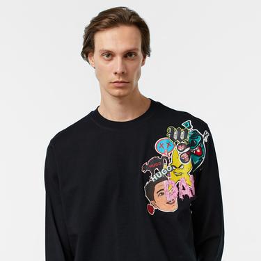  Hugo Dankonis Erkek Siyah T-Shirt