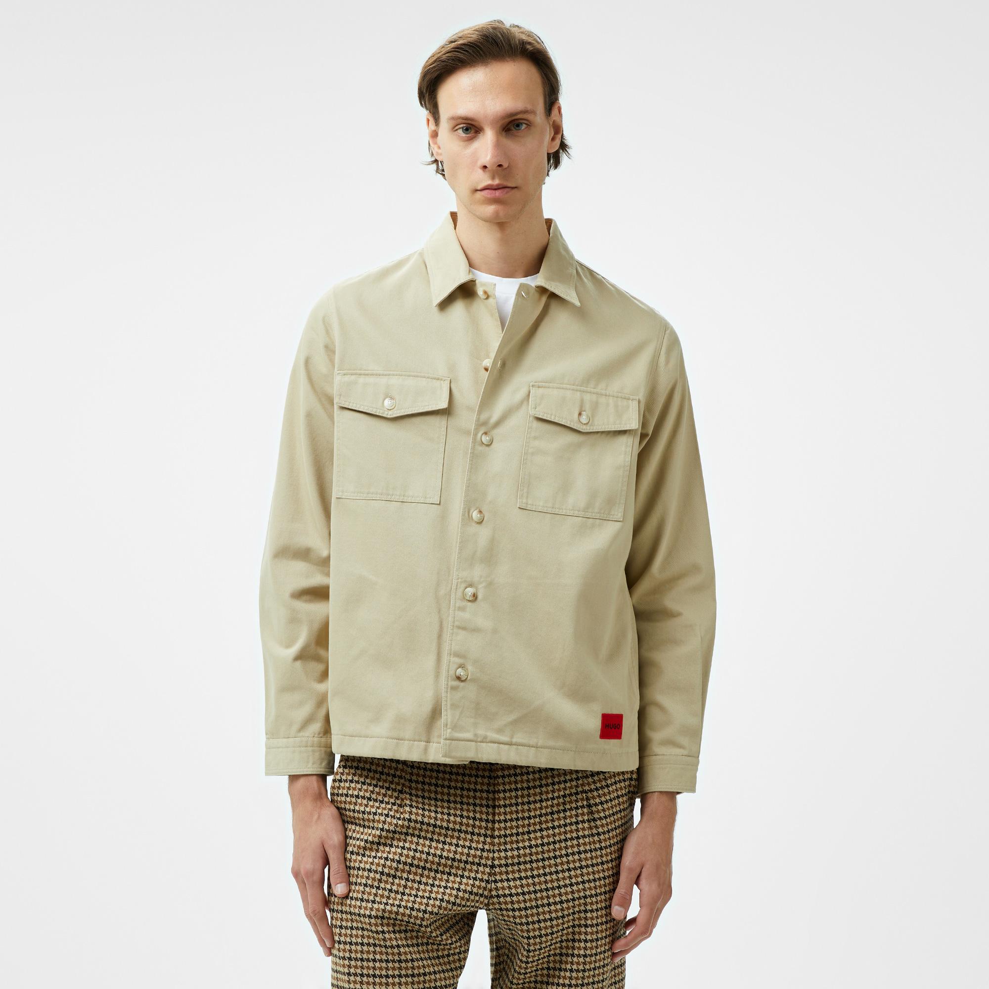 Hugo Enalu Erkek Bej Gömlek