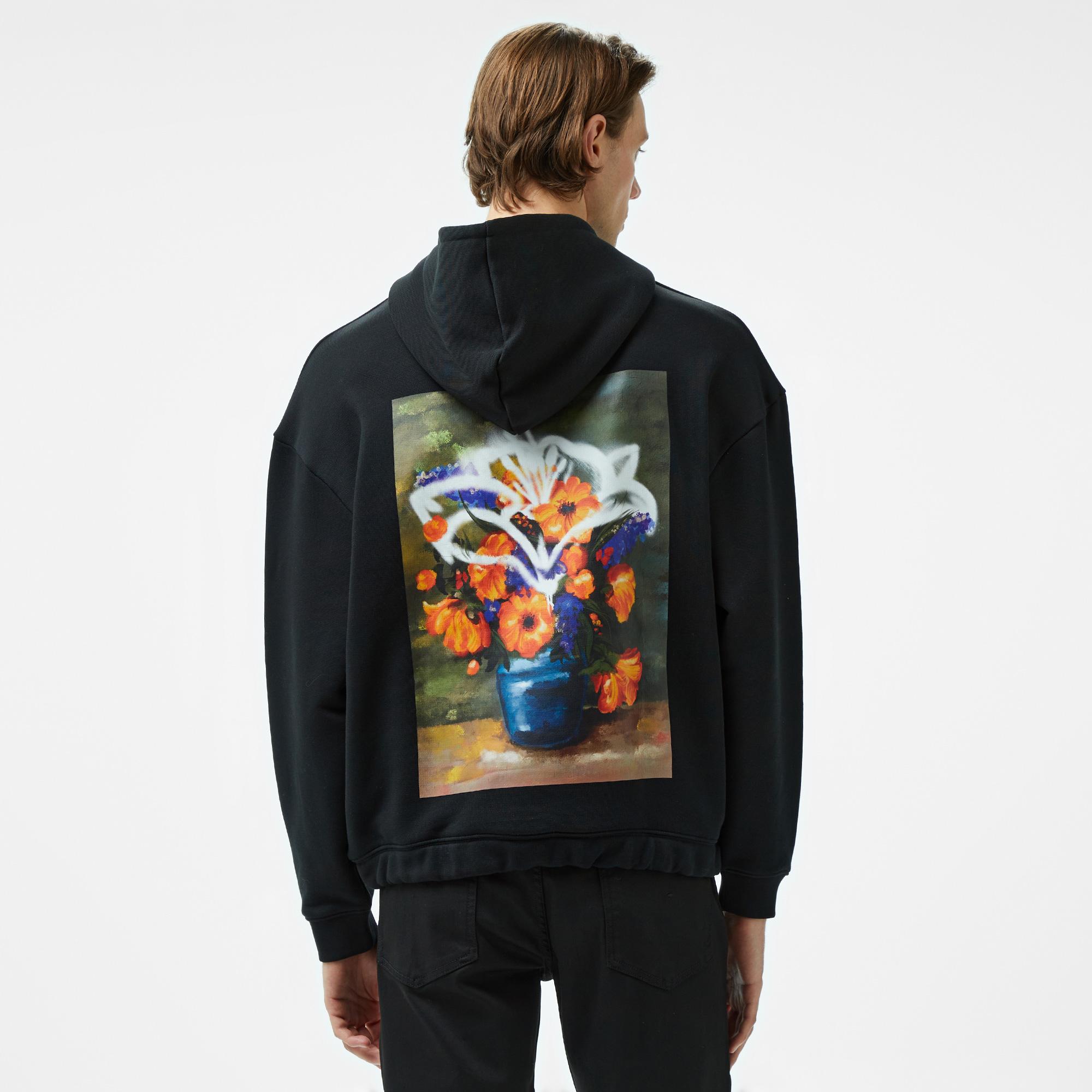 Hugo Diblossomy Erkek Siyah Sweatshirt